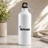 Amina Name Water Bottle with Blue Butterfly Design | ZARAYAT