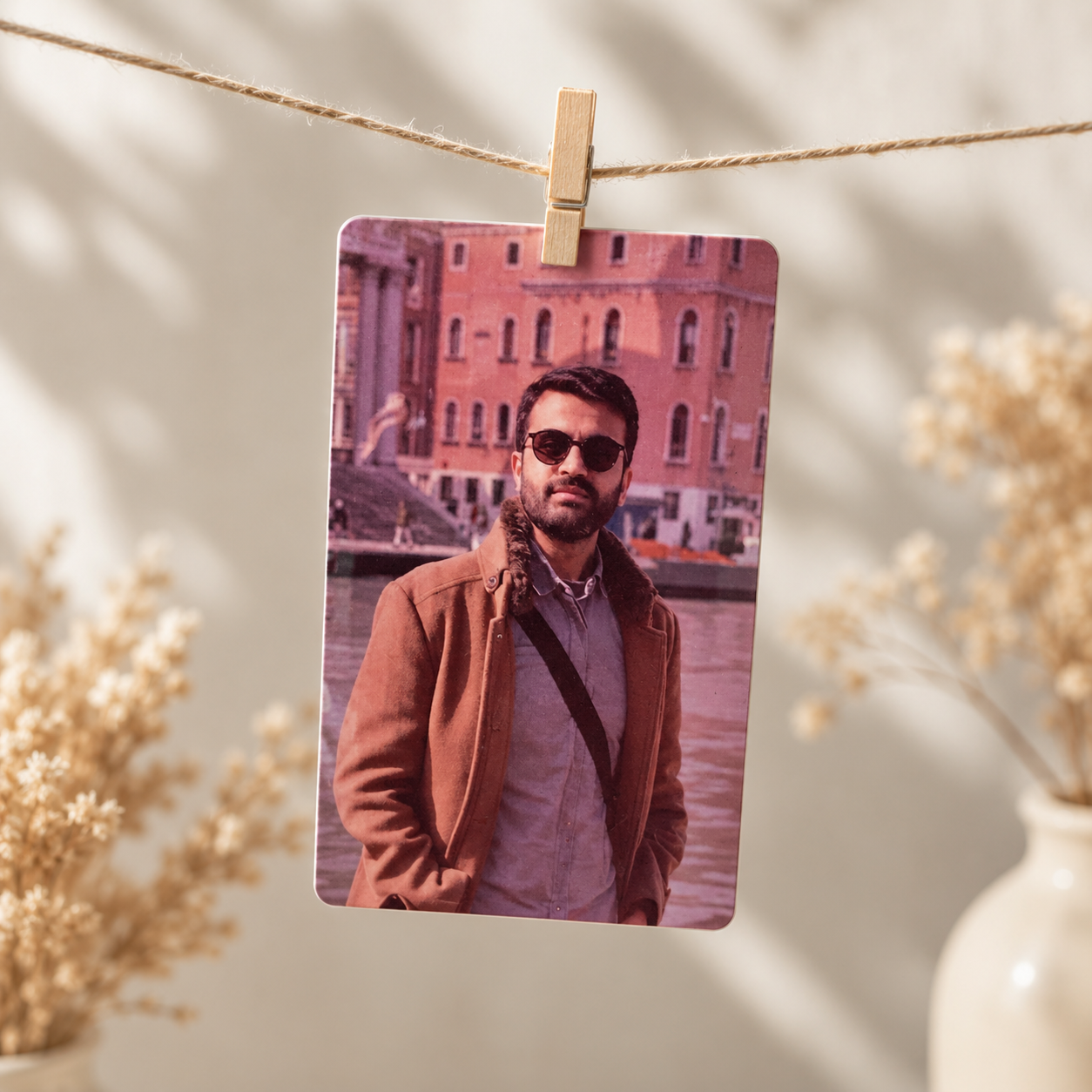custom travel photo card