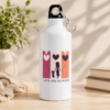 White mother daughter gift water bottle with heart balloons and “I Love You So Much” design