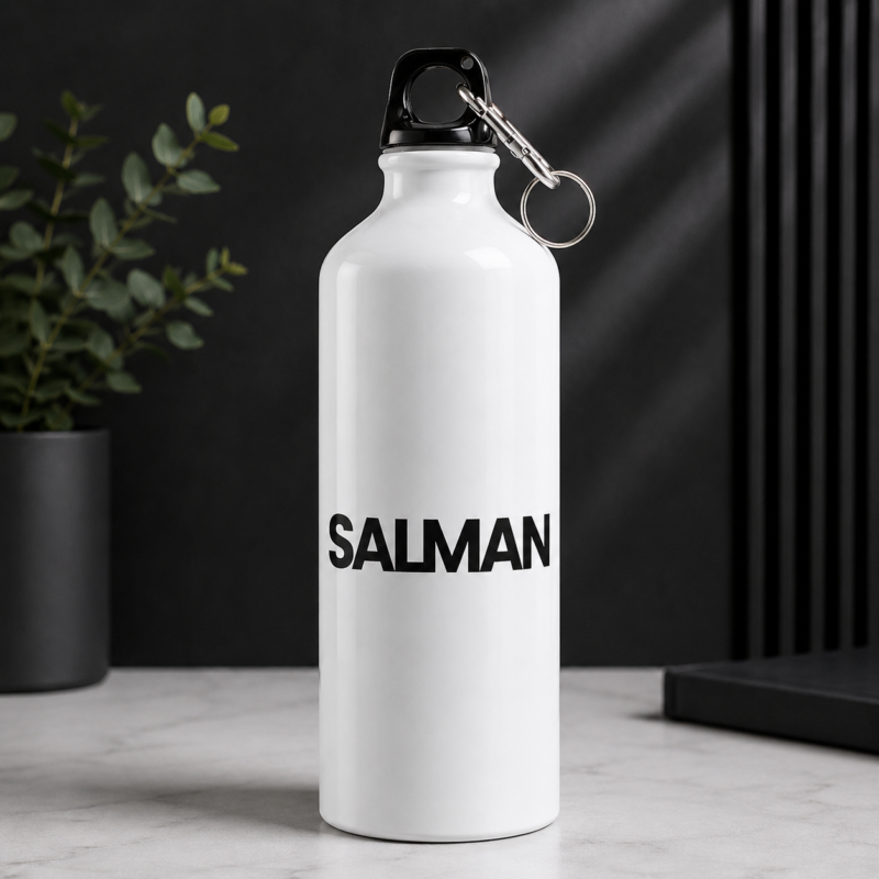 Salman name bottle, Salman water bottle, personalized Salman bottle, Salman personalized gift, personalized water bottle, personalized name bottle, custom name water bottle, white name bottle, Salman name water bottle, name printed water bottle, custom water bottle, personalized gift, black name bottle, minimalist name bottle, personalized drinkware