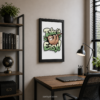 Sloth wall art featuring a playful sloth hanging from a branch with Take It Easy typography