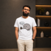 white graphic t-shirt, brain coffee t-shirt, coffee graphic t-shirt, funny graphic t-shirt, white printed t-shirt, coffee lover t-shirt, brain print t-shirt, funny coffee tee, cartoon graphic t-shirt, white graphic tee, coffee print tee, humorous t-shirt, casual graphic tee, printed t-shirt