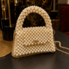 White Pearl Beaded Handmade Bag | ZARAYAT | ZARAYAT