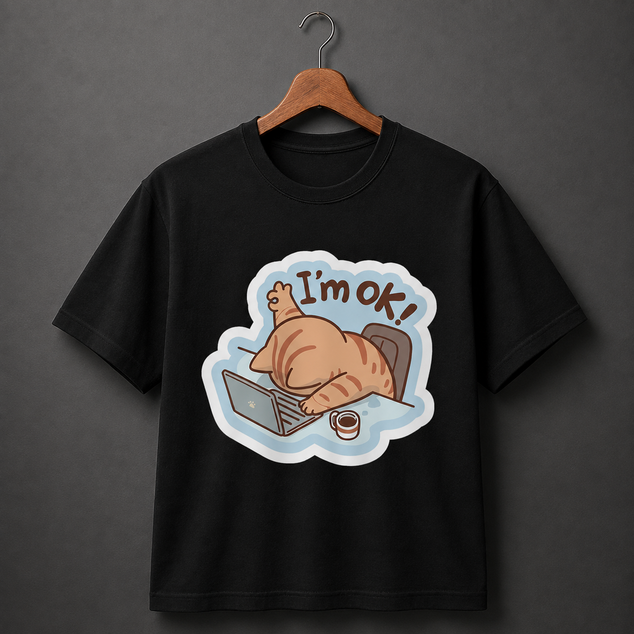 Black I’m OK Animal Graphic T-Shirt
