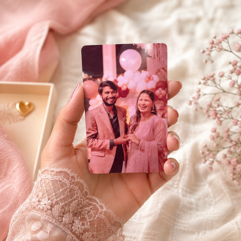 personalized love card for wife with couple photo and custom romantic details