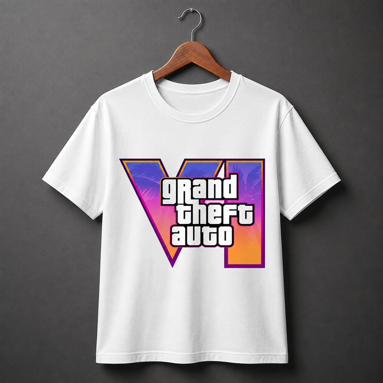 White GTA VI Graphic T-Shirt
