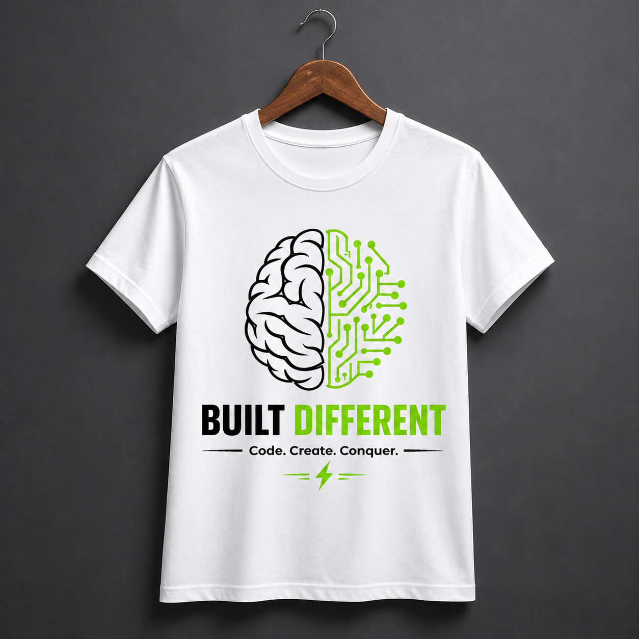 White Programmer Graphic T-Shirt