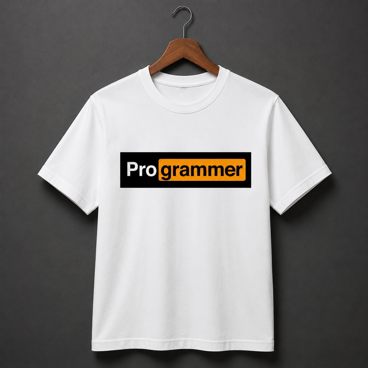 White Programmer Graphic T-Shirt