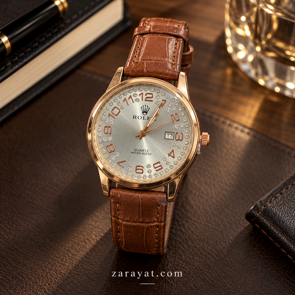 Men Style Silver Dial Watch