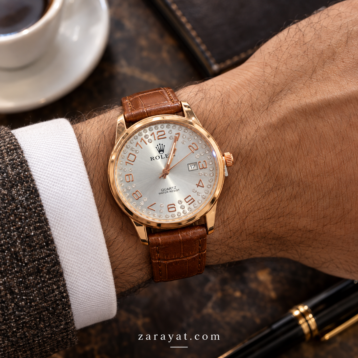 Men Style Silver Dial Watch - Image 2