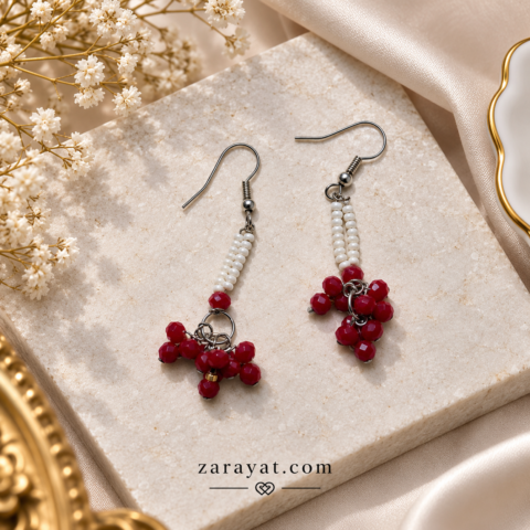 Handmade Red Earrings