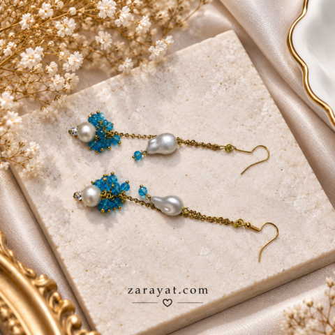 Handmade Blue Earrings
