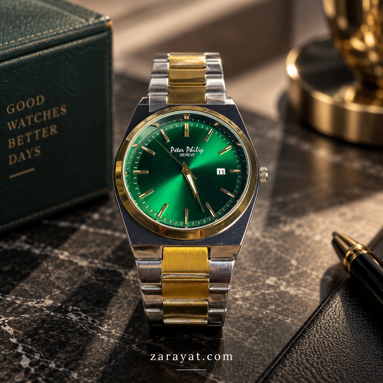 Patek Philippe Style Two Tone Watch for Men - Image 3