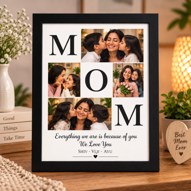 Personalized Mom Photo Collage Frame – Custom Mother’s Day Gift