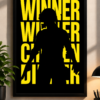 PUBG Mobile Winner Winner Chicken Dinner Framed Wall Art Poster